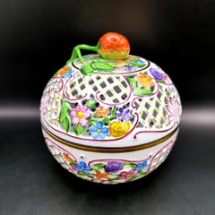 ヘレンド　ボンボニエール　コイヌ　美品 ミルフルール] コイヌ小筺