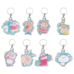 【中古】ストラップ 全8種セット 「クレヨンしんちゃん ぷっくりアクリルめじるしアクセサリー」