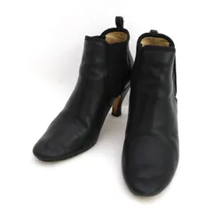 Repetto / レペット ◆ショートブーツ/ハイヒール/サイドゴア/ブラック/サイズ37.5 【レディース/ガールズ/LADY/女性/婦人】【靴/クツ/シューズ/SHOES】 レディースファッション【中古】 