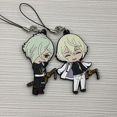 現金品　ねんどろいどぷらす　ラバーストラップ　髭切　にっこりVer.　膝丸　泣いてはないぞ　Ver.　セット　刀剣乱舞-ONLINE-　 GOODSMILE ONLINE SHOP限定　購入特典　写真にあるもののみバラ売り不可