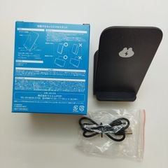 スマホ充電スタンド ワイヤレス充電器 スマホスタンド ブラック