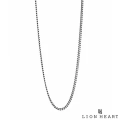ライオンハート スモール シルバー チェーンネックレス 喜平 シルバー925 いぶし仕上げ50cm メンズ ブランド チェーン ネックレス だけ のみ LION HEART