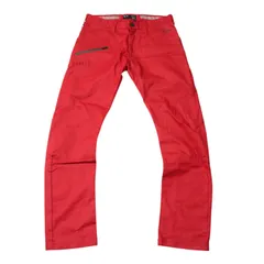 OAKLEY オークリー スカルコレクション 通年 スカル刺繍★ 立体裁断 ストレッチ パンツ スラックス Sz.32 メンズ ゴルフ 赤