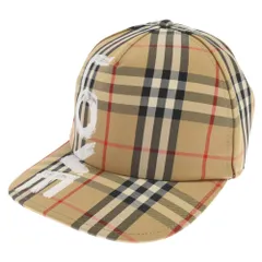 BURBERRY (バーバリー) LOVE Printed Cap 8037789 ラブプリント チェックキャップ ベージュのサムネイル