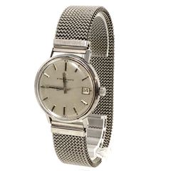 ETERNA エテルナ ETERNAMATIC エテルナマチック 1000 デイト SS/AT シルバー文字盤 メンズ腕時計 稼動品【OE-907】