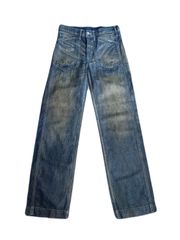 40s50s us.navy ベイカーパンツ デニム ワイドシルエット - メルカリ