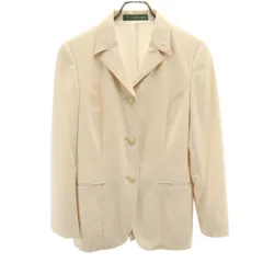 NEWYORKER ニューヨーカー 日本製 テーラードジャケット 7AR ベージュ レディース 古着