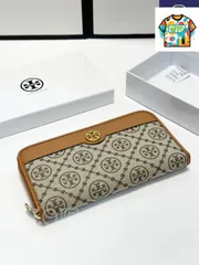【今日WTO】Tory Burch トリーバーチ シングルジッパー財布 オリジナル素材×高品質レザー、シンプル?尚デザイン-WTO輸入2-PWB60