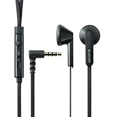 【中古】「非常に良い」エレコムステレオイヤホン マイク付 3.5φ4極 1.2m(Y型) iPhone/スマホ対応 ブラック EHP-IS3510MBK
