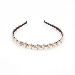 ☆ ベージュ ☆ フリー ☆ ストーリー小花カチューシャ(3color) カチューシャ 花 キッズ パール ヘッドドレス 女の子 子供 子ども こども セレモニー 卒園式 入学式 卒業式 結婚式 かわいい 可愛い 発表会 フラワー 普段 フォーマル 小花