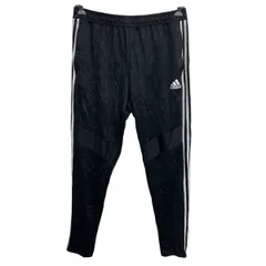 adidas ジャージパンツ L ブラック アディダス イージーパンツ ライン ワンポイント スポーティー ボトムス 古着卸 アメリカ仕入 2505-512