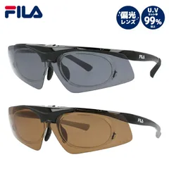FILA サングラス スポーツ 偏光サングラス アジアンフィット FILA FLS102 全2カラー 140サイズ ランニング ジョギング ゴルフ テニス ロードバイク 自転車 釣り アウトドア キャンプ BBQ UVカット 紫外線 メンズ レディースのサムネイル