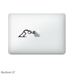 【全機種対応】MacBookステッカー スキンシール デカール 棒人間 プッシュ