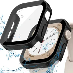 【数量限定】アップルウォッチ カバー40mm 44mm 41mm 45mm対応 アップルウォッチ 本体 防水 一体型 新デザイン 3D直角エッジ AIYYXX 超薄型 PC+ガラス素材 高透過率apple watch カバーキズ防止 簡単に取り付け・取 全面保