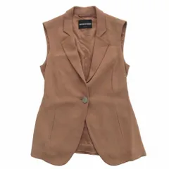 EMPORIO ARMANI エンポリオアルマーニ ノースリーブ テーラードジャケット ベスト サイズM L2G23T L2003 レディース 【中古】