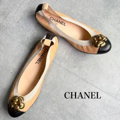 CHANEL シャネル パンプス フラットシューズ ココマーク コルク カメリア 2025年最新】シャネル カメリア パンプスの人気アイテム - メルカリ