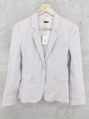 ◇ JOSEPH ジョゼフ リネン混 1B 長袖 テーラード ジャケット 36 ライトグレー * 1002798820258 【中古】 【1002798820258】のサムネイル
