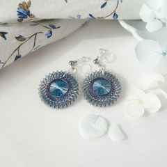 紫陽花の咲く夜　イヤリング / ピアス / ノンホールピアス