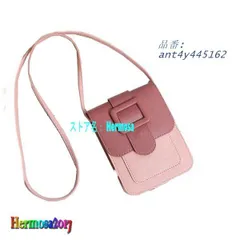 スマホポシェット スマホポーチ パッチワーク 磁石ボタン バックル 携帯ショルダー 長さ調節可能 肩掛け レディース 斜めがけショルダー ant4y445162