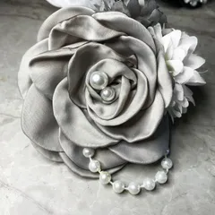 コサージュ 卒園式　卒業式　入園式入学式 結婚式 発表会 ＊フォーマルコサージュ＊パールブローチ114