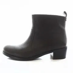 ユナイテッドアローズ UNITED ARROWS ショートブーツ ヒール レザー ラウンドトゥ 36h 23.5cm 茶 ブラウン /TR2 ■GY03のサムネイル