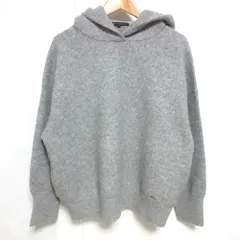 極美品 23区 大きいサイズ 44 シアー コットンナイロン ニットパーカー 新品】23区大きいサイズシアーコットンナイロン ニットパーカー