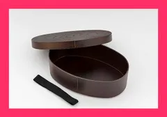 【スタッフおすすめ！】カノー【曲げわっぱ風 小判弁当箱 モカブラウン 72760】レンジOK 食洗機OK 日本製 バンド付き わっぱ弁当 曲げわっぱ わっぱ ランチボックス 弁当箱