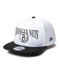 【ムラスポ公式】新品 NEW ERA ニューエラ キャップ 帽子 9FIFTY A-Frame NBA 2-Tone ブルックリン・ネッツ ホワイト ブラックバイザー 14388567