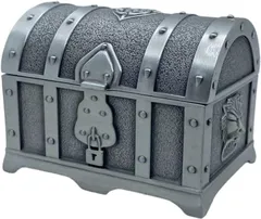 ルナリ ジュエリーボックス 宝箱 アンティーク風 小物入れ ヴィンテージ 収納ボックス レトロ インテリア(シルバー)