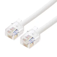 【 新品 未開封 】   ナカバヤシ 電話機コード ６極６芯 １０ｍ DC-610/WH 未使用 送料無料のサムネイル