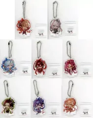 【中古】キーホルダー [単品] 集合 描きおろしちびキャラアクリルスタンドキーチェーン8個セット 「Switchソフト 十鬼の絆 for Nintendo Switch スペシャルステラセット」 同梱特典