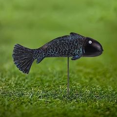 ガーデンステーク ガーデンピック 魚 サカナ 光るサカナ ガーデニング ガーデン 装飾 庭 屋外 プランター インテリア ギフト 埋め込み 芝生