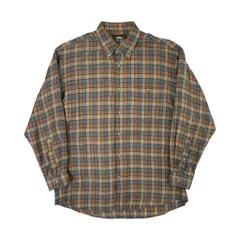 THE SCOTCH HOUSE スコッチハウス チェック柄 BD 長袖シャツ L/ネルシャツ 薄手/vintage