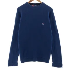 古着 ラルフローレン Ralph Lauren CHAPS チャップス ヘリンボーン コットンニットセーター メンズL相当/eaa380781