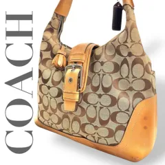 COACH　コーチ　ショルダーバッグ　シグネチャー　肩掛け　ワンショルダー　保存袋　チャーム　キャンバス　レザー　♯1895
