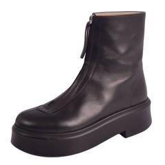 美品 ザロウ THE ROW ブーツ Zipped Boot ショートブーツ フ
