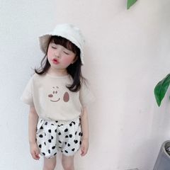 ＊韓国子供服 ＊キャラクター フェイス 半袖 Tシャツ