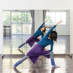 鏡 全身鏡 ダンスミラー キャスター 連結 大型ミラー パーテーション