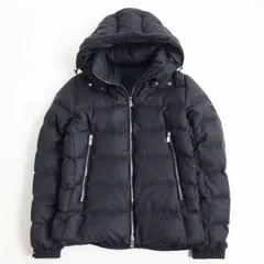 極美品●TATRAS タトラス Rライン DOMIZIANO/ドミッツィアーノ ウール×シルク ロゴワッペン付 フーデッドダウンジャケット 灰色 2 正規品のサムネイル
