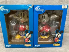 W2b 未使用保管品 ディズニー 置き時計 ライト ２点まとめ ミッキーミニー 動作未確認 現状品