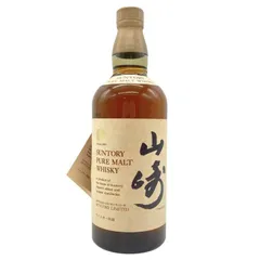 ②サントリーピュアモルトウイスキー山崎12年　向獅子760ml 特級　箱付未開封 未開栓】山崎12年 サントリー ピュアモルト ウイスキー 木箱付