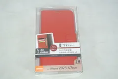 アウトレット iPhone15 ProMax ケース 手帳型 薄型 軽量 カード 背面ガラス 訳あり未使用品/送料無料/激安処分