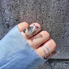 【錆びないｺｰﾃｨﾝｸﾞ】淡水パールぷるぷるさくらリング