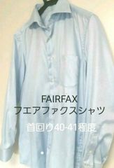 ◼️FAIRFAXフエアファクス　シャツ/ビジネス カジュアル /ブルー系