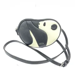 良好 IBIZA イビサ パンダデザイン ショルダーバッグ   ブラック/ホワイト レザー レディース 　240001151027