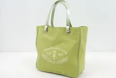 中古 ピッコーネクラブ PICONE CLUB カートバッグ グリーン系 トートバッグ ラウンドバッグ  ピスタチオ