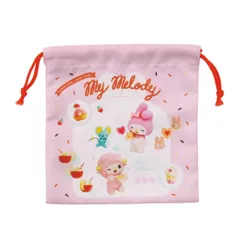 【メール便】Netflix マイメロディ＆クロミ 巾着袋 キンチャク MM1 サンリオ エムプラン 小物入れ キャラクター グッズ 