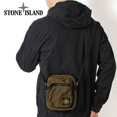 25SSモデル ストーンアイランド STONE ISLAND メンズ COMPASSロゴパッチ ショルダーバッグ【V0098 DARK BEIGE】 K1S159200014 S0075 V0098 DARK BEIGE/【2025SS】m-bag