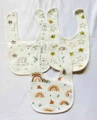 【新品】ベビー　ふわふわスタイ３枚セット