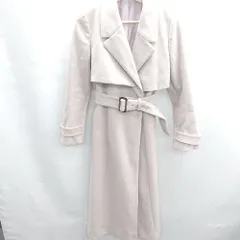 ■ ⊇ ◎ tocco closet トッコ クローゼット トレンチ風 長袖 チェスターコート サイズM ピンク レディース E  【1502180049026】のサムネイル